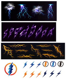 闪电矢量