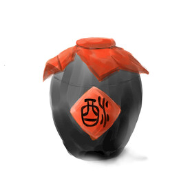 复古酒元素素材