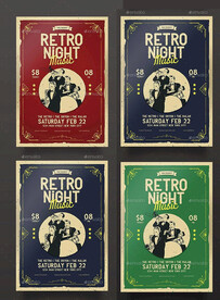 复古音乐节海报