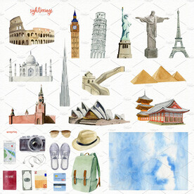 背包旅游元素png