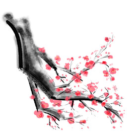 水墨梅花