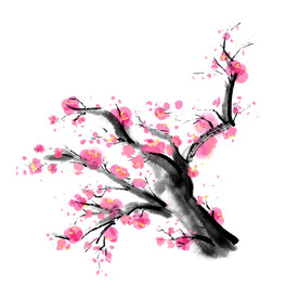 水墨梅花