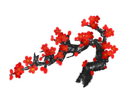 水墨梅花