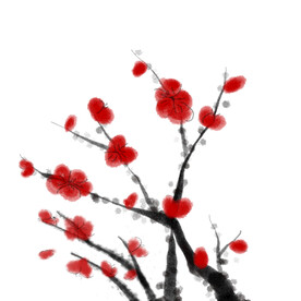 水墨梅花