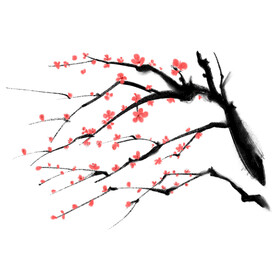 水墨梅花