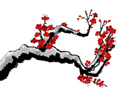 水墨梅花