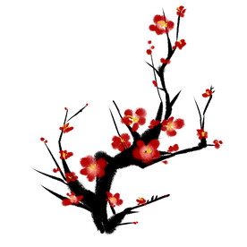 水墨梅花