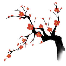 水墨梅花