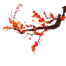 水墨梅花