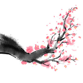 水墨梅花