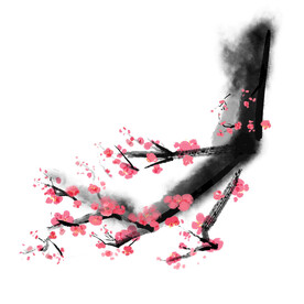 水墨梅花