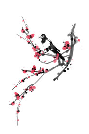 水墨梅花