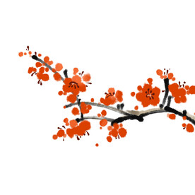 水墨梅花