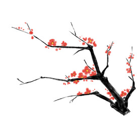 水墨梅花
