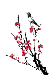 水墨梅花