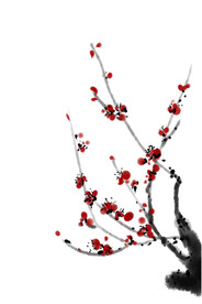 水墨梅花