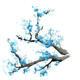 水墨梅花