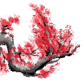 水墨梅花