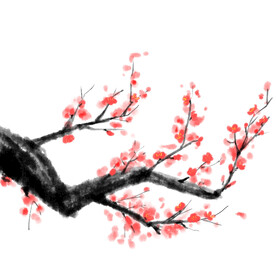 水墨梅花