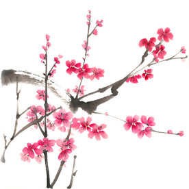 水墨梅花