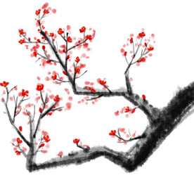 水墨梅花