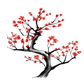 水墨梅花