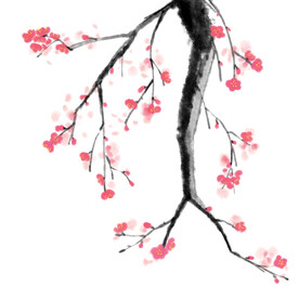 水墨梅花