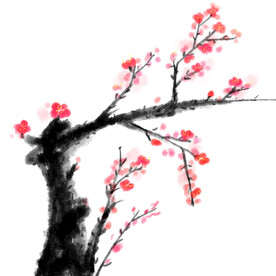 水墨梅花