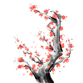 水墨梅花