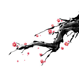 水墨梅花