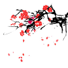 水墨梅花
