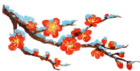 水墨梅花
