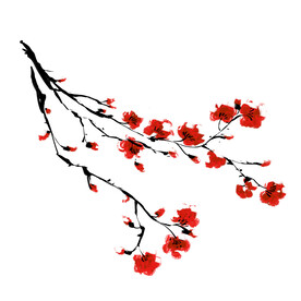 水墨梅花