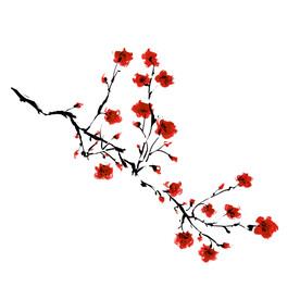 水墨梅花