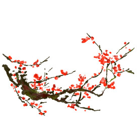 水墨梅花