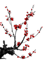 水墨梅花