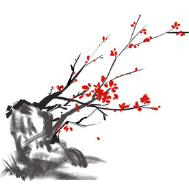 水墨梅花