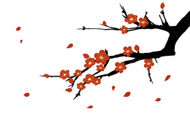 水墨梅花