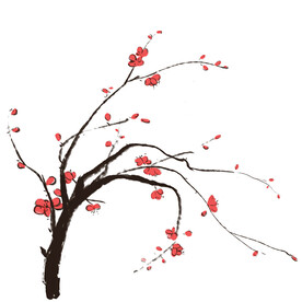 水墨梅花