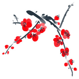 水墨梅花