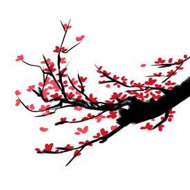 水墨梅花
