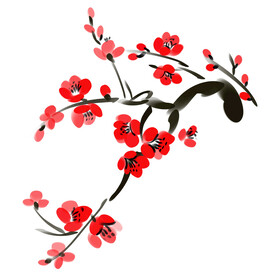 水墨梅花