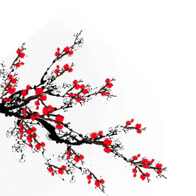 水墨梅花