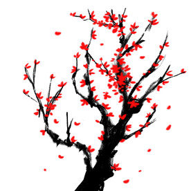 水墨梅花