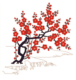 水墨梅花