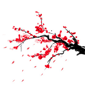 水墨梅花