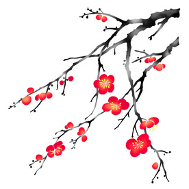 水墨梅花