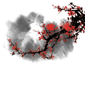 水墨梅花