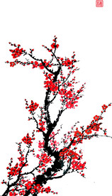 水墨梅花