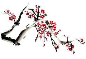 水墨梅花